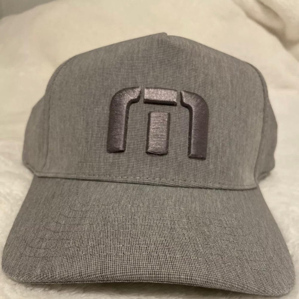 Travis Mathew Adjustable Top Shelf Hat Light Grey